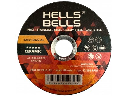 Řezný kotouč Hells Bells SG-CERAMIC 41-125x1,0x22,2 (HBSG12510)