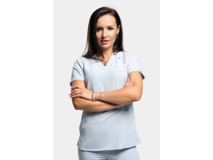 damska bluza medyczna stella jasnoniebieska